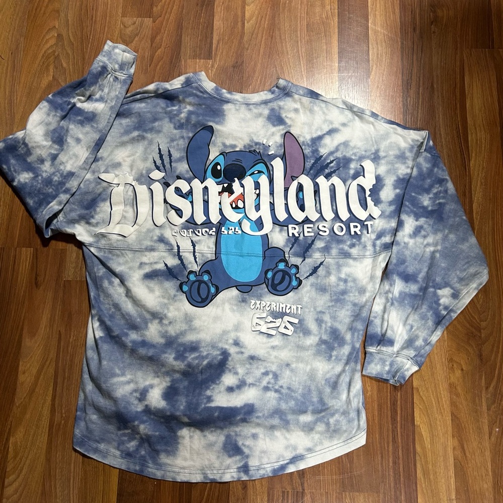 Disney Parks Spirit Jersey Size Large Blue Stitch Experiment 626 Disney World
